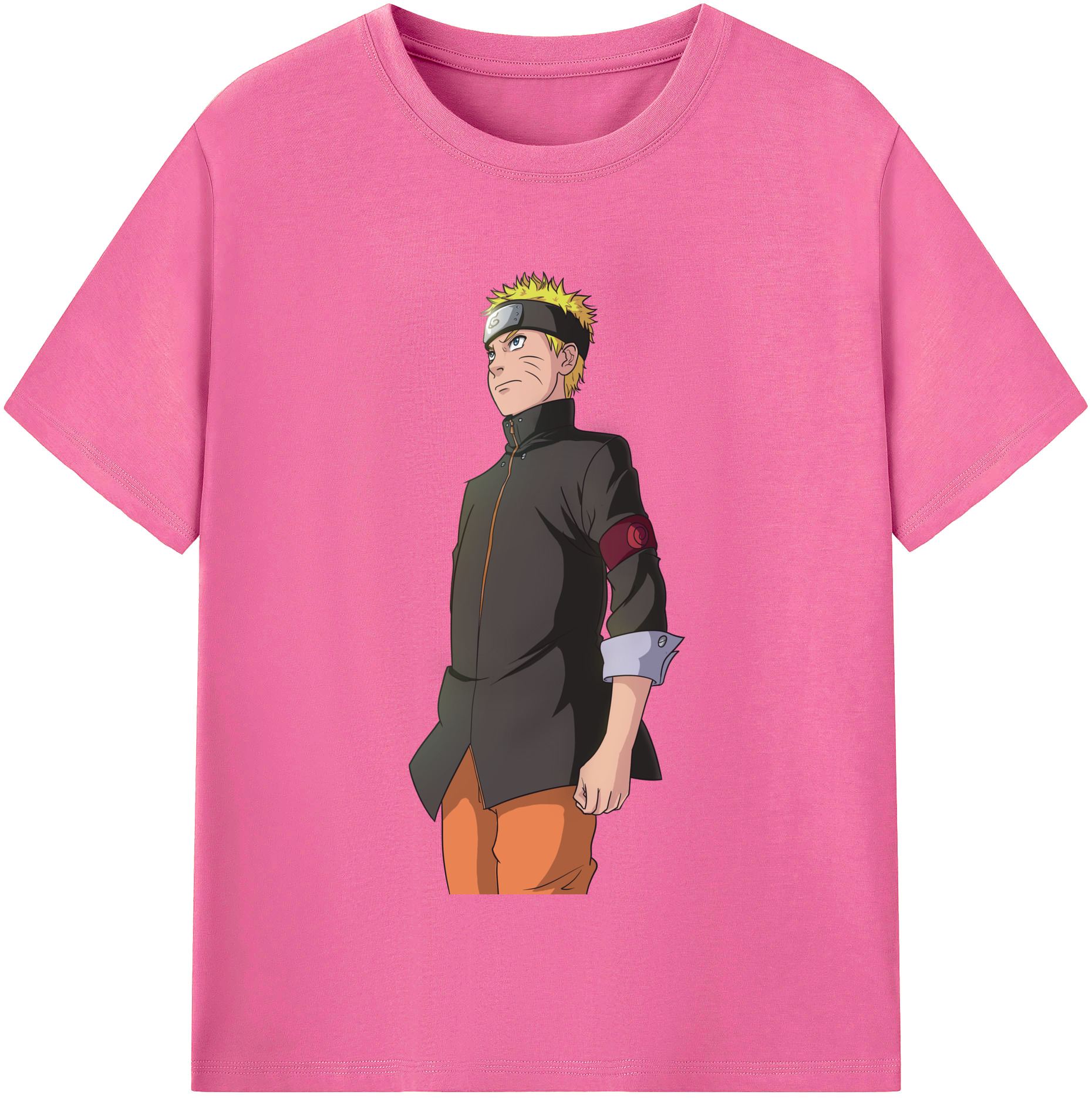 （画像用） NARUTO -ナルト- うずまき ナルト Uzumaki Naruto レディースカジュアルプリントTシャツ（綿100％）